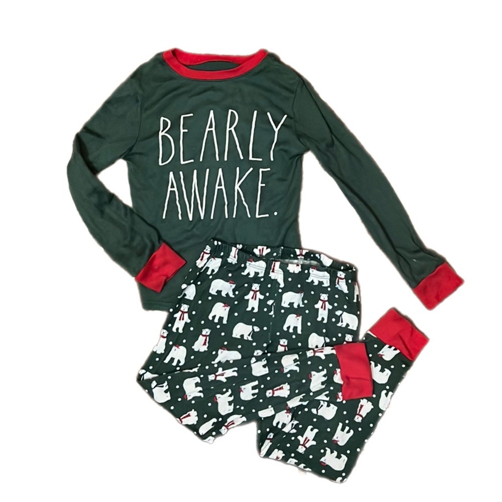 Rae Dunn Pajamas Bearly Awake Size 7